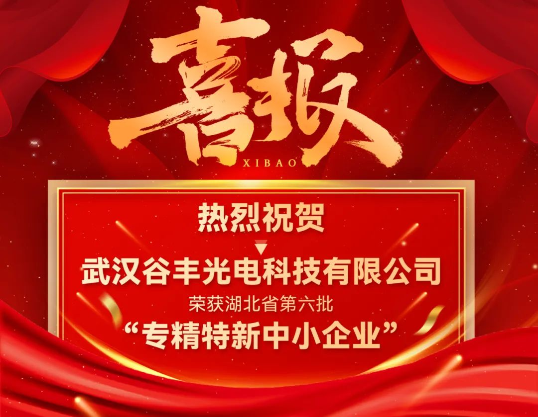 谷豐光電榮獲湖北省第六批專精特新中小企業認定！